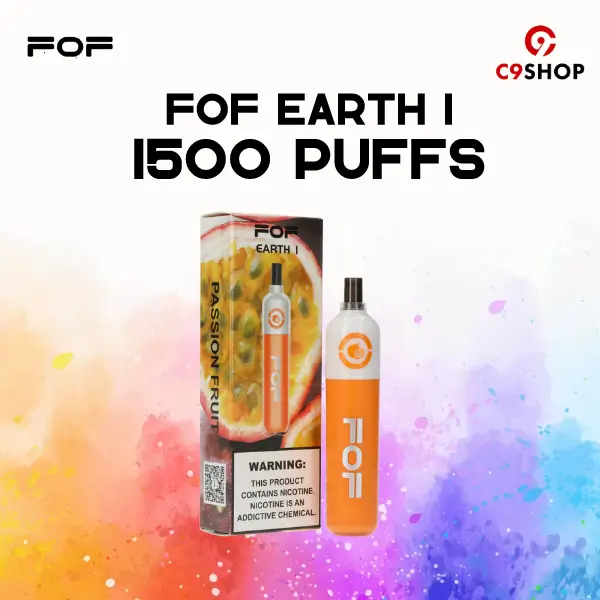 fof earth 1 1500 puffs passion fruit