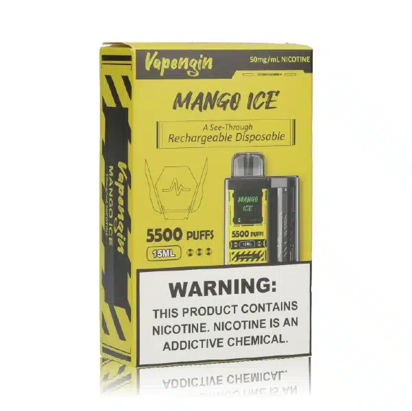 vapengin 5500 puffs disposable pod mango ice