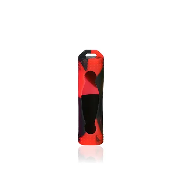 single battery silicone case-black red