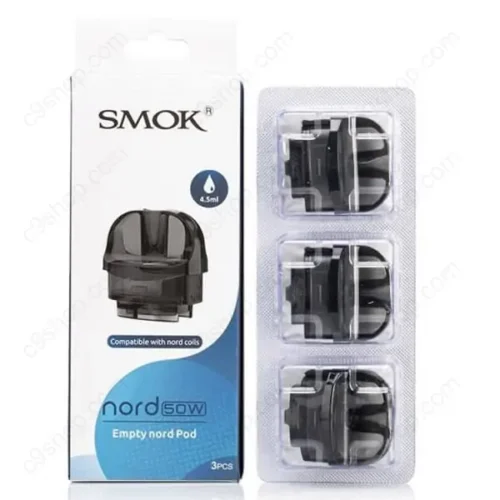 smok nord 50w replacement empty pod cartridge 3pcs pack