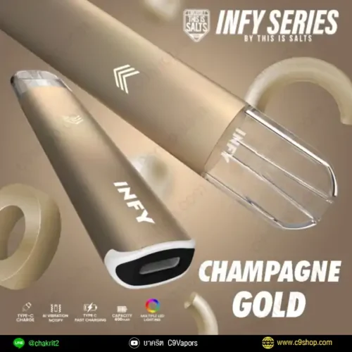 infy pod device champagne gold