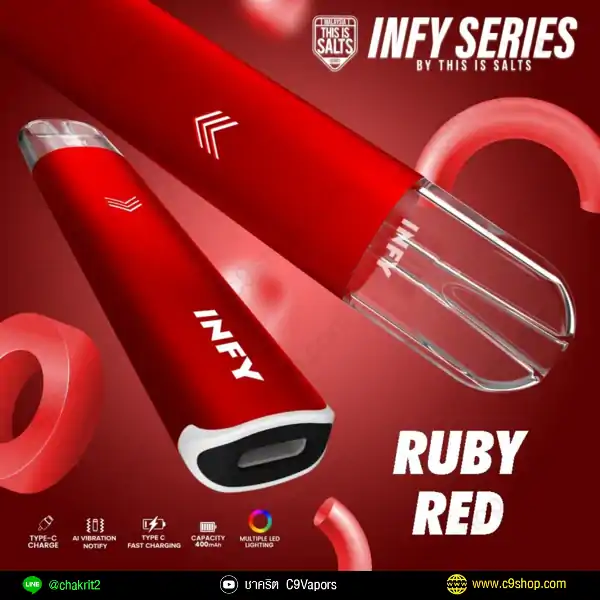 infy pod device ruby red