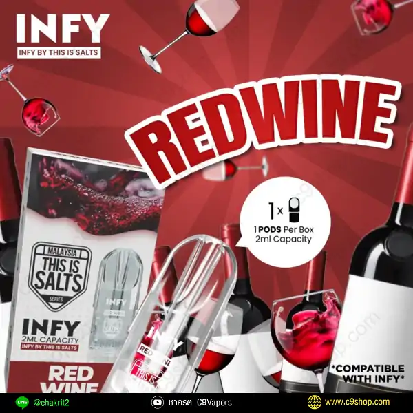 infy pod red wine