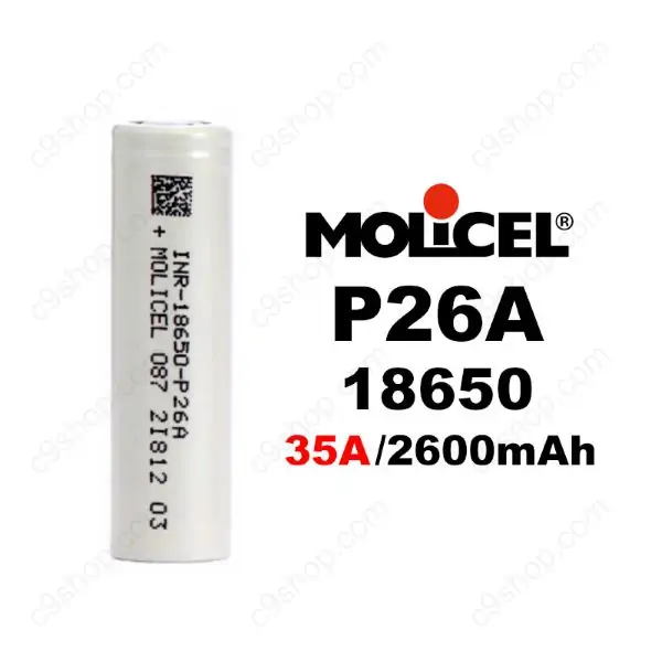 molicel p26a 18650 35a