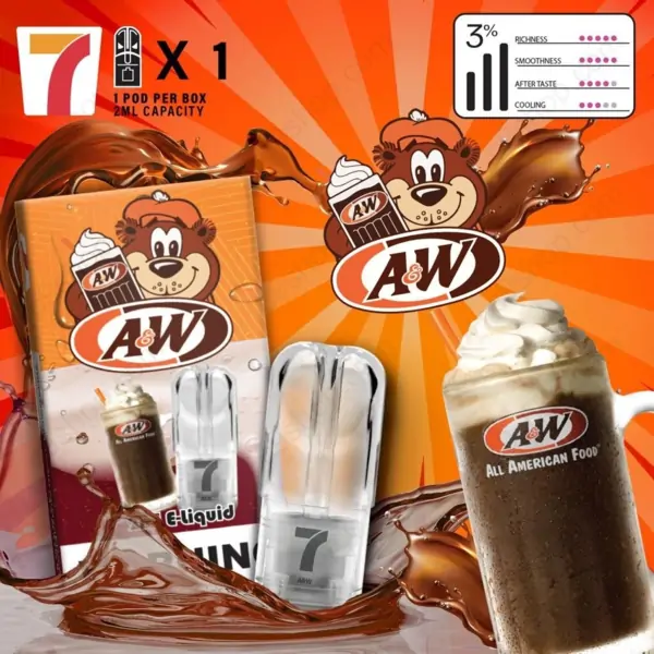 7-11 pod relx Infinity a&w rootbeer