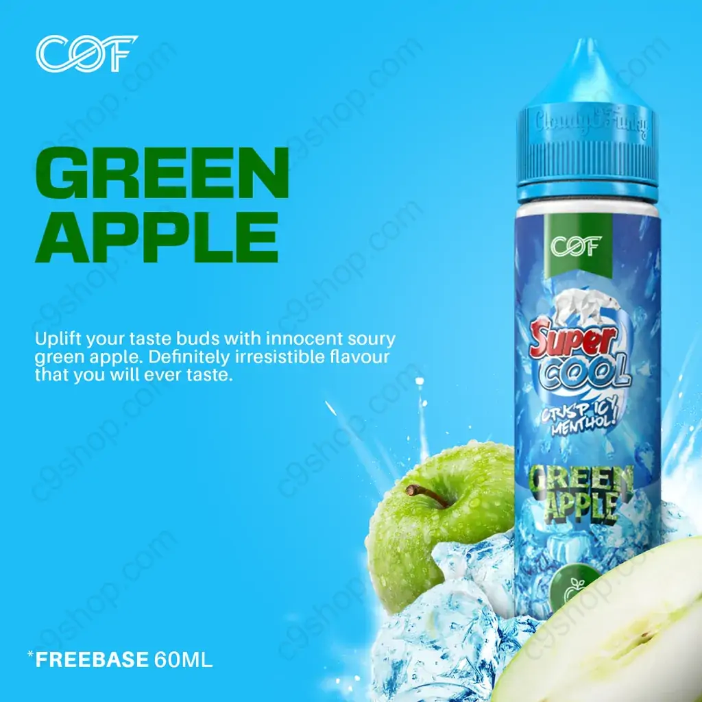 super cool freebase 60ml Green Apple