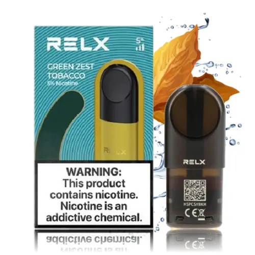 relx infinity pod green zest tobacco