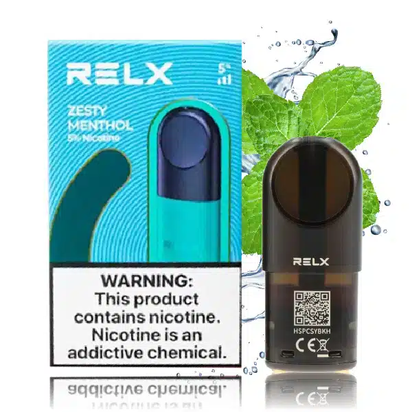 relx infinity pod zesty menthol