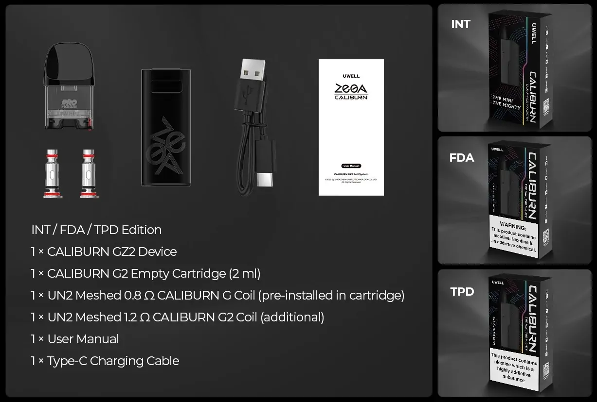 caliburn gz2 package
