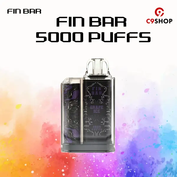 fin bar 5000 puffs grape ice