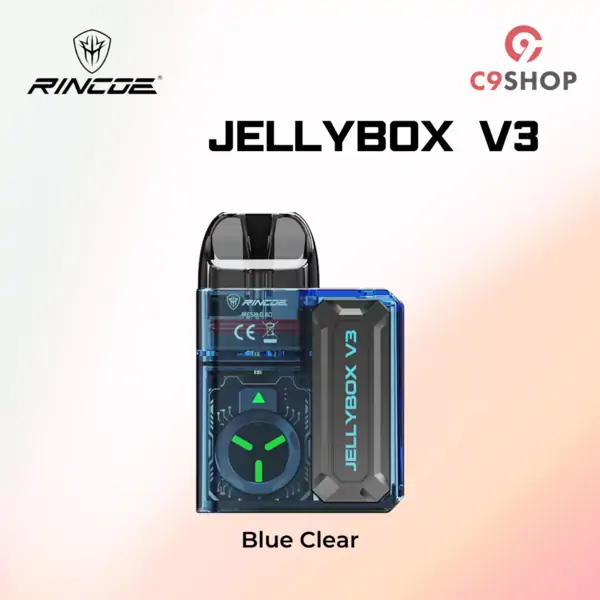 rincoe jellybox v3 pod kit blue clear