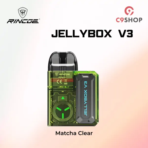 rincoe jellybox v3 pod kit matcha clear