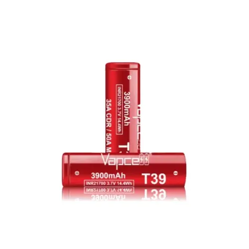 vapcell t39 red 21700 3900mah 35a_50a