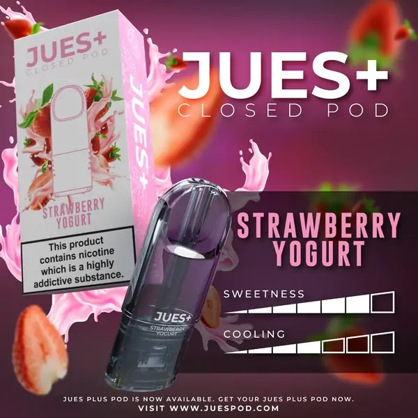 jues pod plus strawberry yogurt